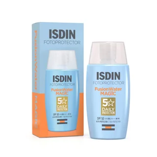 ضد آفتاب فلوئیدی فیوژن واتر مجیک بی رنگ ایزدین SPF50